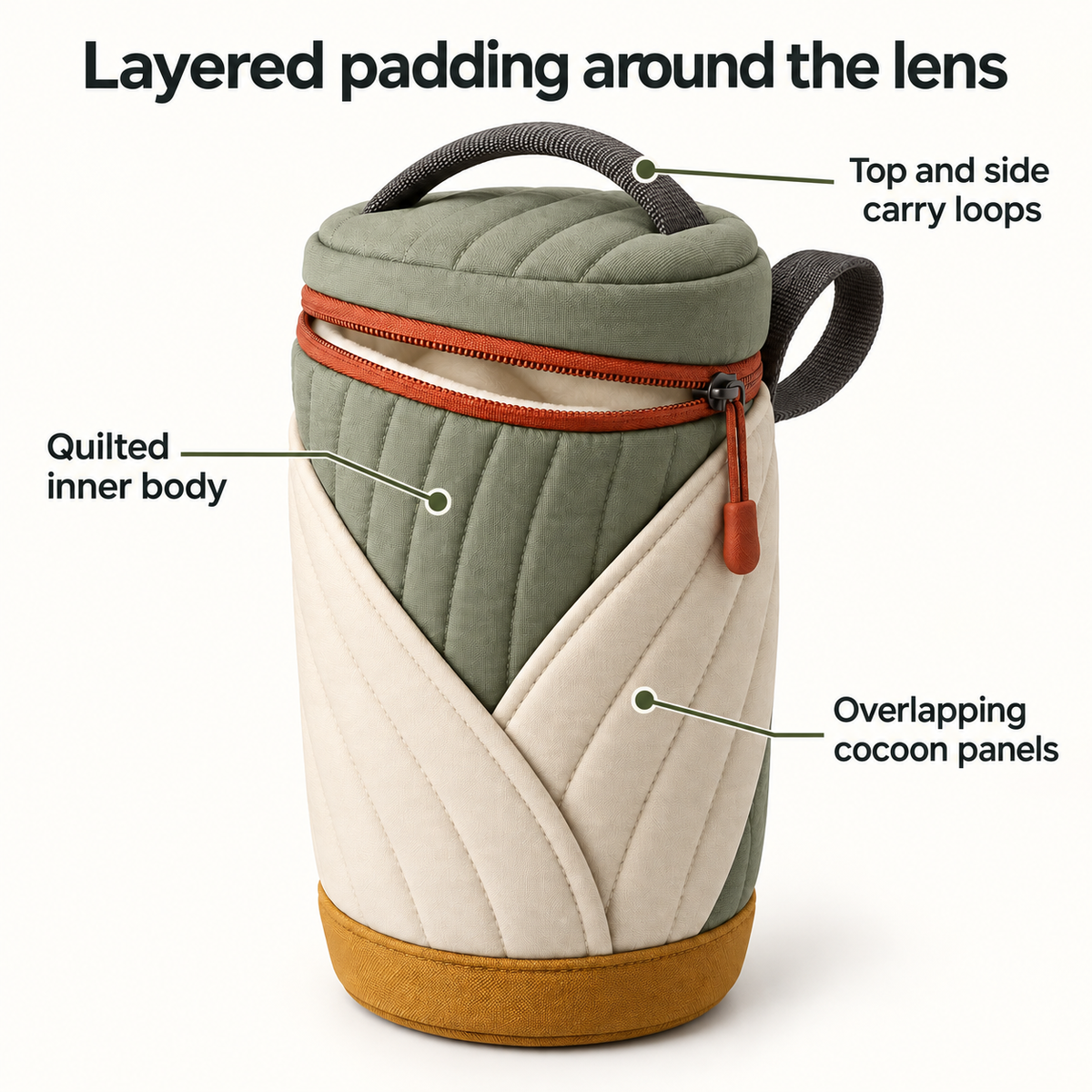 LensCocoon Padded Lens Case